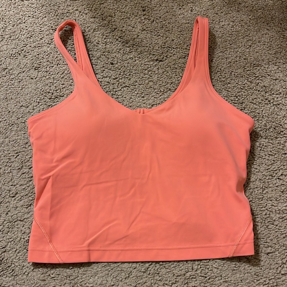 Lululemon align tank raspberry cream Sz 6 - Picture 2 of 4